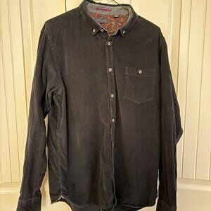 Ted baker dark blue corduroy shirt
